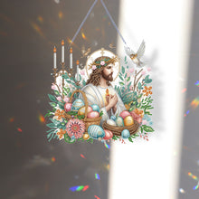 Load image into Gallery viewer, Acrylic Jesus Easter Egg Single-Sided 5D DIY Diamond Painting Hanging Pendant
