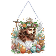 Load image into Gallery viewer, Acrylic Jesus Easter Egg Single-Sided 5D DIY Diamond Painting Hanging Pendant
