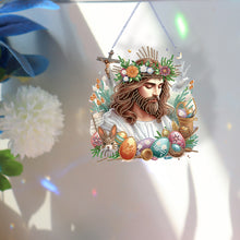 Load image into Gallery viewer, Acrylic Jesus Easter Egg Single-Sided 5D DIY Diamond Painting Hanging Pendant
