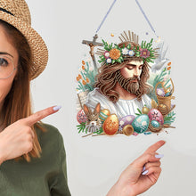 Load image into Gallery viewer, Acrylic Jesus Easter Egg Single-Sided 5D DIY Diamond Painting Hanging Pendant
