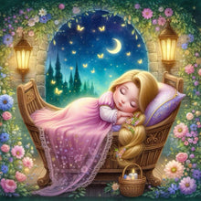 Load image into Gallery viewer, Sleeping Rapunzel 30*30CM (canvas) Full Round Drill Diamond Painting
