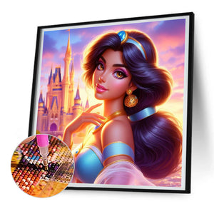 Beautiful Modern Princess Jasmine 30*30CM (canvas) Full Round Drill Diamond Painting