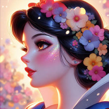 Load image into Gallery viewer, Beautiful Modern Snow White Princess 30*30CM (canvas) Full Round Drill Diamond Painting
