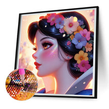 Load image into Gallery viewer, Beautiful Modern Snow White Princess 30*30CM (canvas) Full Round Drill Diamond Painting
