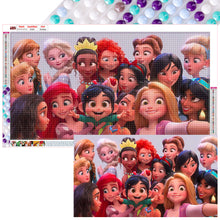 Load image into Gallery viewer, Disney Princess Collection 70*40CM (canvas) Full Round Drill Diamond Painting

