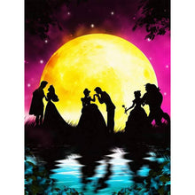 Load image into Gallery viewer, Silhouette--Dancing Princess And Prince 30*40CM (canvas) Full Round Drill Diamond Painting
