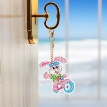 Load image into Gallery viewer, 8PCS Double Sided Diamond Painting Keychain for Beginners (Cartoon Rabbit)
