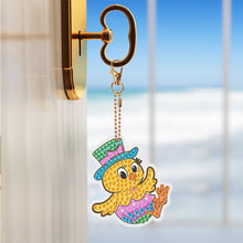 Load image into Gallery viewer, 8PCS Double Sided Diamond Painting Keychain for Beginners (Cartoon Rabbit Duck)
