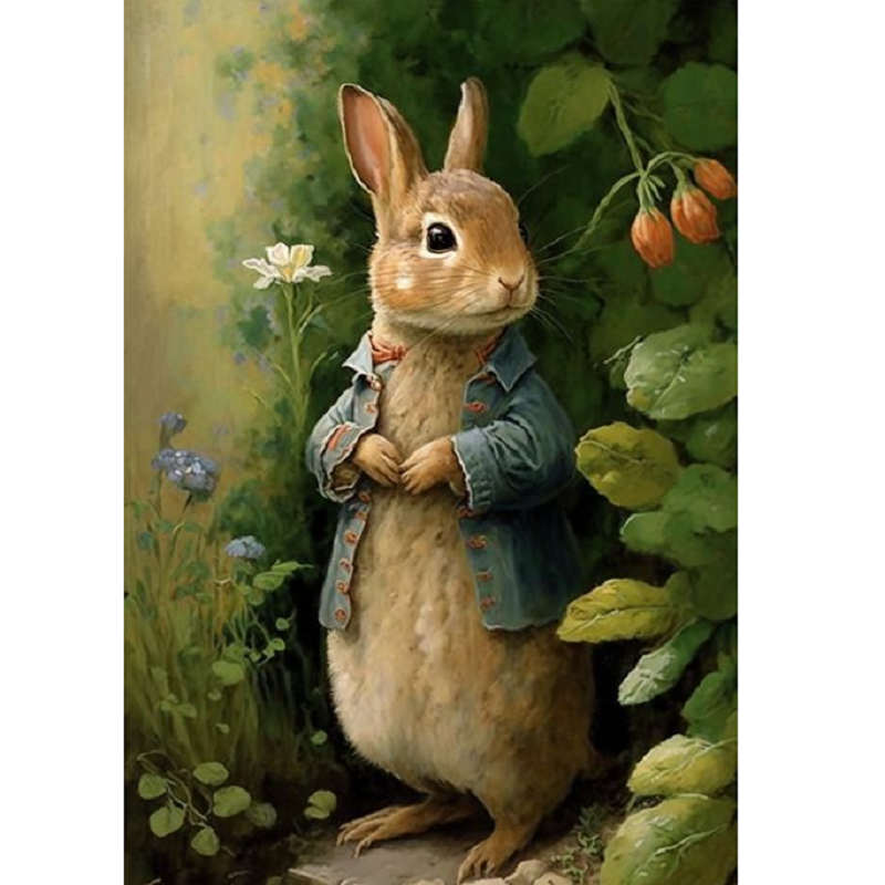 Rabbit 45*60CM (canvas) Full Square Drill Diamond Painting