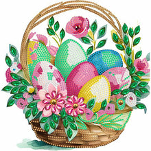 Load image into Gallery viewer, Basket Bouquet With Easter Eggs 30*30CM (canvas) Partial Special-Shaped Drill Diamond Painting
