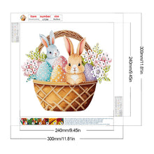 Load image into Gallery viewer, Basket Bouquet With Easter Eggs 30*30CM (canvas) Partial Special-Shaped Drill Diamond Painting
