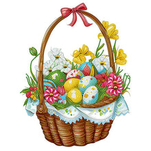 Load image into Gallery viewer, Basket Bouquet With Easter Eggs 30*40CM (canvas) Partial Special-Shaped Drill Diamond Painting
