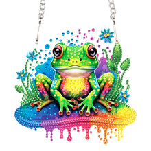 Load image into Gallery viewer, Acrylic Frog Single-Sided Diamond Painting Hanging Pendant for Home Wall Decor
