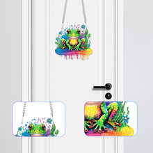 Load image into Gallery viewer, Acrylic Frog Single-Sided Diamond Painting Hanging Pendant for Home Wall Decor
