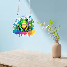 Load image into Gallery viewer, Acrylic Frog Single-Sided Diamond Painting Hanging Pendant for Home Wall Decor
