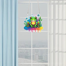 Load image into Gallery viewer, Acrylic Frog Single-Sided Diamond Painting Hanging Pendant for Home Wall Decor
