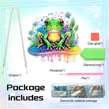 Load image into Gallery viewer, Acrylic Frog Single-Sided Diamond Painting Hanging Pendant for Home Wall Decor
