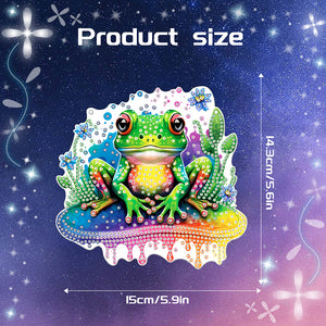 Acrylic Frog Single-Sided Diamond Painting Hanging Pendant for Home Wall Decor