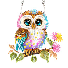 Load image into Gallery viewer, Acrylic Owl Single-Sided Diamond Painting Hanging Pendant for Home Wall Decor
