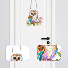 Load image into Gallery viewer, Acrylic Owl Single-Sided Diamond Painting Hanging Pendant for Home Wall Decor
