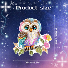 Load image into Gallery viewer, Acrylic Owl Single-Sided Diamond Painting Hanging Pendant for Home Wall Decor
