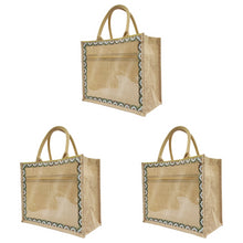 Load image into Gallery viewer, Linen Tote Bags Waterproof Daily Utility Bag for Grocery/School/Travel/Study/Gym
