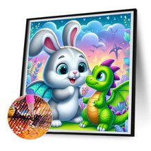 Load image into Gallery viewer, Rabbit And Dinosaur 30*30CM (canvas) Full Round Drill Diamond Painting
