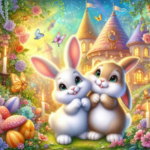 Load image into Gallery viewer, Two Rabbits 30*30CM (canvas) Full Round Drill Diamond Painting
