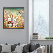 Load image into Gallery viewer, Two White Rabbits 30*30CM (canvas) Full Round Drill Diamond Painting
