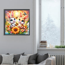 Load image into Gallery viewer, Two Rabbits 30*30CM (canvas) Full Round Drill Diamond Painting
