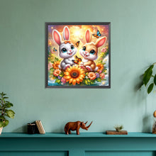 Load image into Gallery viewer, Two Rabbits 30*30CM (canvas) Full Round Drill Diamond Painting
