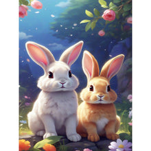 Load image into Gallery viewer, Garden Rabbit 30*40CM (canvas) Full Round Drill Diamond Painting
