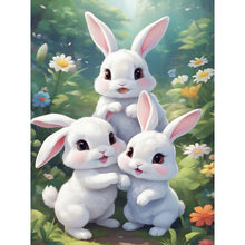 Load image into Gallery viewer, Garden Rabbit 30*40CM (canvas) Full Round Drill Diamond Painting
