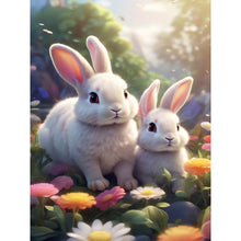 Load image into Gallery viewer, Garden Rabbit 30*40CM (canvas) Full Round Drill Diamond Painting
