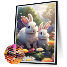 Load image into Gallery viewer, Garden Rabbit 30*40CM (canvas) Full Round Drill Diamond Painting
