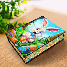 Load image into Gallery viewer, Wooden Rabbit Easter Eggs DIY Special Shaped Diamond Painting Jewelry Organiser
