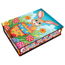 Load image into Gallery viewer, Wooden Rabbit Easter Eggs DIY Special Shaped Diamond Painting Jewelry Organiser
