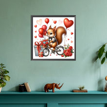 Load image into Gallery viewer, Love Rose Squirrel 30*30CM (canvas) Full Round Drill Diamond Painting
