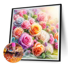 Load image into Gallery viewer, Rose Bouquet 30*30CM (canvas) Full Round Drill Diamond Painting
