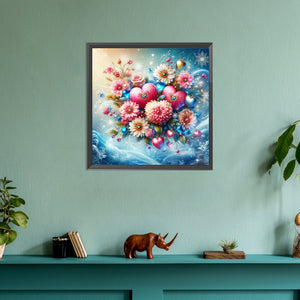 Bouquet 30*30CM (canvas) Full Round Drill Diamond Painting