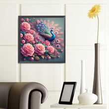 Load image into Gallery viewer, Rose Peacock 40*40CM (canvas) Full Round Drill Diamond Painting
