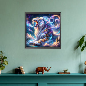 Atmosphere Cloud Tiger 30*30CM (canvas) Full Round Drill Diamond Painting