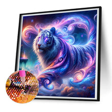 Load image into Gallery viewer, Atmosphere Purple Tiger 30*30CM (canvas) Full Round Drill Diamond Painting
