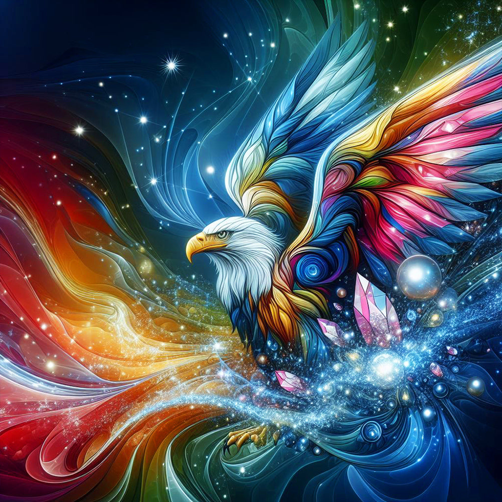 Atmosphere Color Eagle 30*30CM (canvas) Full Round Drill Diamond Painting
