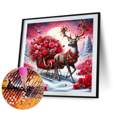 Load image into Gallery viewer, Rose Elk 30*30CM (canvas) Full Round Drill Diamond Painting
