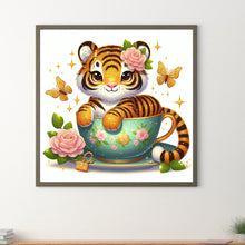 Load image into Gallery viewer, Little Tiger 30*30CM (canvas) Full Round Drill Diamond Painting
