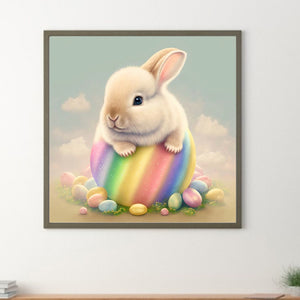 Easter Bunny 30*30CM (canvas) Full Round Drill Diamond Painting