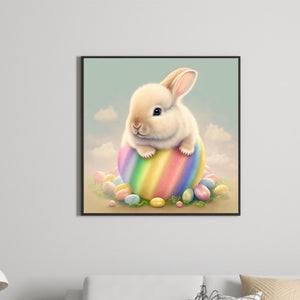 Easter Bunny 30*30CM (canvas) Full Round Drill Diamond Painting