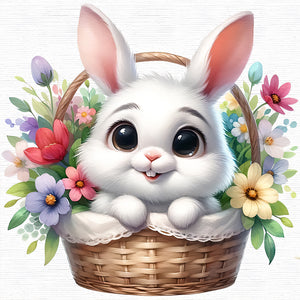 Easter Bunny 30*30CM (canvas) Full Round Drill Diamond Painting