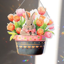 Load image into Gallery viewer, Easter Single-Sided Diamond Art Hanging Pendant for Office Home Decor (Rabbit)
